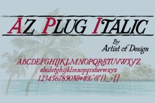 AZ Plug Italic: A Serif Font for Bold Campaigns