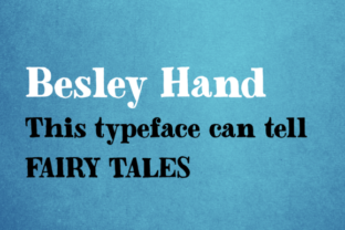 Besley Hand: A Playful Serif Font for Editorial Design