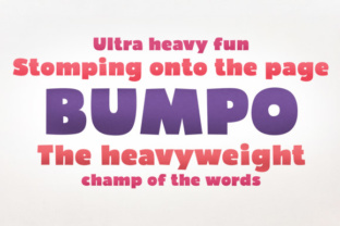 Bumpo: A Bold Sans Serif Font for Editorial Impact