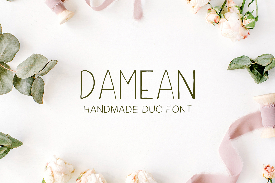 Damean Handmade Duo: A Warm Typeface for Brands