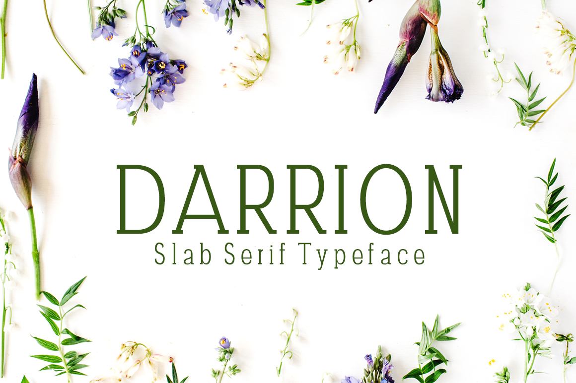 Darrion: A Slab Serif Typeface for Bold Branding