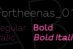 Fortheenas 01: A Versatile Sans Serif Typeface for Modern Editorial Design