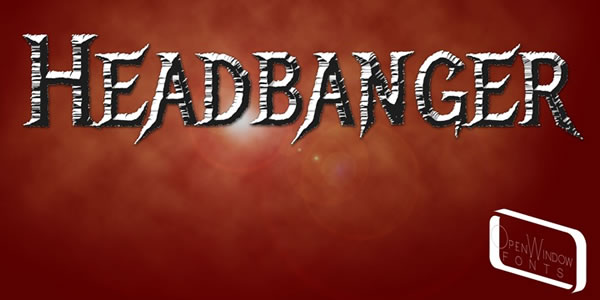 Headbanger: A Bold Blackletter Font for Makers