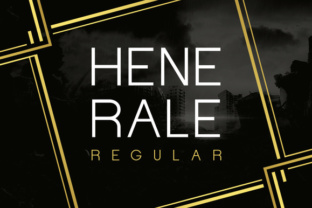 Henerale Regular: A Geometric Typeface for Modern Web Design