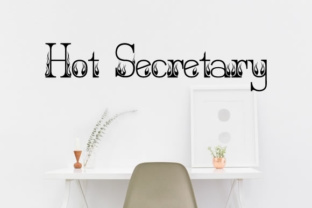 Hot Secretary: A Decorative Font for Editorial Charm