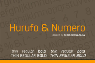 Hurufo Numero: A Modern Sans Serif Typeface for Editorial Design