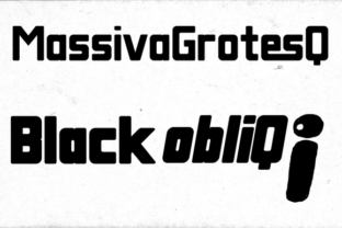 Massiva Grotesq Black Obliq Typeface Review