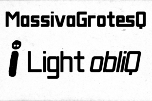 Massiva Grotesq Light Obliq Typeface for Editorial Design