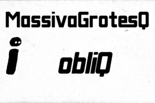 Massiva Grotesq Obliq: A Bold Typeface for Branding