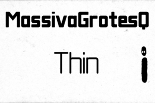 Massiva Grotesq Thin: A Delicate Typeface for Makers