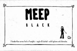Meep Black: A Bold Sans Serif Font for Modern Web Design