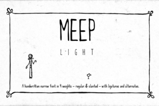 Meep Light: A Modern Sans Serif Typeface for Editorial Design