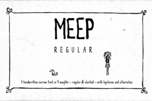 Meep Regular: A Playful Sans Serif Font for Makers