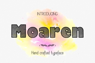 Moaren: A Decorative Font for Brand Identity
