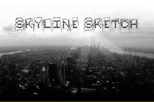 Skyline Sketch: A Decorative Font for Digital Design
