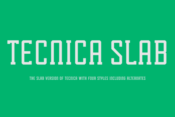 Tecnica Slab Family: A Typeface for Bold Brands