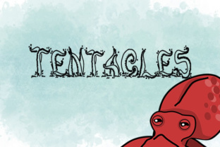 Tentacles Font: A Playful Display Typeface for Editors