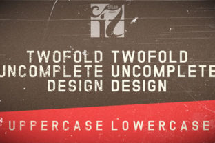 Twofold Uncomplete Design Font for Web