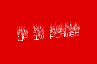 Up in Flames: A Bold Decorative Typeface for Editorial Impact