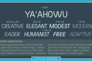 Yaahowu: A Modern Sans Serif Font for Editorial Design